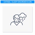 Depression line icon