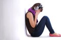 Depression teen girl Royalty Free Stock Photo