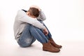 A depressive young man Royalty Free Stock Photo