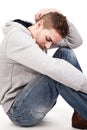 A depressive young man Royalty Free Stock Photo