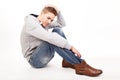 A depressive young man Royalty Free Stock Photo