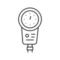 depth gauge line icon vector illustration sign