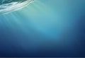 Depth ocean background realistic illustration. Royalty Free Stock Photo