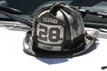 Deputy Fire Chief`s Helmet Royalty Free Stock Photo