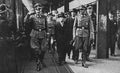 The Deputy Reich Protector ObergruppenfÃÂ¼hrer Reinhard Heydrich, president Emil Hacha and then State Secretary GruppenfÃÂ¼hrer Karl