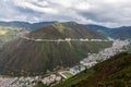 The Deqin county in canyon in Yunnan province Royalty Free Stock Photo