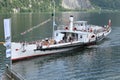 The steam-boat Gisela in Gmunden near lake Traunsee Salzkammergut, Upper Austria, Austria