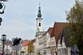 The town square of the old industrial town of Steyr, Austria, Europe