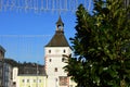 The city tower on the town square in Voecklabruck