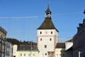 The city tower on the town square in Voecklabruck