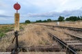 Derail Railroad Sign Royalty Free Stock Photo