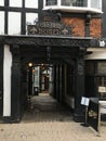 Derby, Derbyshire, UK: Old Bell Hotel main gate