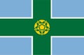 Derbyshire flag, county of England. United Kingdom.