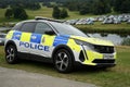 Derbyshire Police 2023 Peugeot Patrol Car in a rural setting. Derbyshire, England, UK. Friday 1 September, 2023.