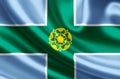 Derbyshire flag illustration
