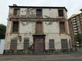 Derelict abandoned pub in wakefield england Royalty Free Stock Photo