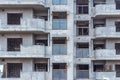 Derelict abandoned residential apartment building during demolition, Japan Royalty Free Stock Photo