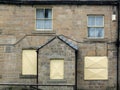 derelict abandoned terraced house