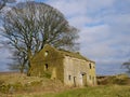 Derelict Barn and Cattle Shed, New House Farm, Forest of Bowland, Lancashire, England Royalty Free Stock Photo