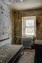 Derelict Bed in Bedroom - Abandoned Sleighton Farm School - Pennsylvania Royalty Free Stock Photo
