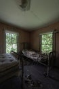 Derelict Bedroom with Beds - Abandoned Cottage - Catskill Mountains, New York