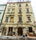 Derelict building in Bratislava, Slovakia