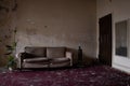 Derelict Couch - Abandoned Irem Shriners Temple - Wilkes-Barre, Pennsylvania