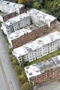 Derelict council house in poor housing crisis ghetto estate slum in Port Glasgow uk