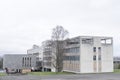 Derelict council office building Dumbarton boarded windows left to ruin uk government