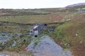 Derelict crushing plant at granite quarry