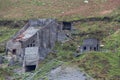 Derelict crushing plant at granite quarry, zoom