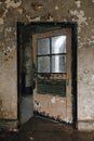 Derelict Door - Ohio State Reformatory Prison - Mansfield, Ohio Royalty Free Stock Photo