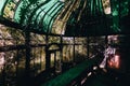 Derelict Greenhouse/Conservatory - Abandoned Dunnington Mansion - Farmville, Virginia