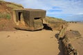 Derelict gun emplacement Royalty Free Stock Photo