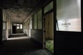 Derelict Hallway & Offices - Abandoned Stambaugh Building - Youngstown, Ohio