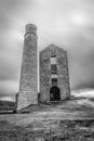 Derelict Magpie mine, abandoned lead mine in Peak District