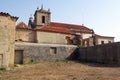 Derelict medieval monastery, 15th-century Baroque church of Our Lady of the Cape, cliffside view, Cabo Espichel, Portugal Royalty Free Stock Photo