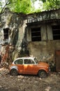 Derelict Mini Car House Royalty Free Stock Photo