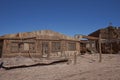 Derelict mining town in the Atacama Desert, Chile Royalty Free Stock Photo