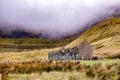 The derelict old school at Gleniff Horseshoe in County Leitrim - Ireland Royalty Free Stock Photo