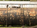 Derelict old train details,Peak Rail heritage railway,Matlock,Derbyshire,UK