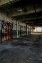 Derelict Sliding Fire Doors - Abandoned Glass Factory