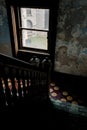 Derelict Stairwell - Abandoned Ohio State Reformatory Prison - Mansfield, Ohio