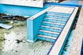 Derelict swimming pool Royalty Free Stock Photo