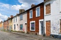 Derelict terraced houses in the North of England awaiting demolishon