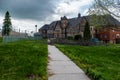 Derelict Tudor Style Building - Abandoned Cresson Prison / Sanatorium - Pennsylvania Royalty Free Stock Photo