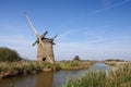 Derelict drainage windmill on Norfolk Broads Royalty Free Stock Photo