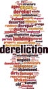 Dereliction word cloud