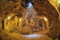 Derinkuyu cave underground city, Cappadocia , Turkey .Travel ba