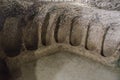 Derinkuyu underground city is an ancient multi-level cave city in Cappadocia, Turkey